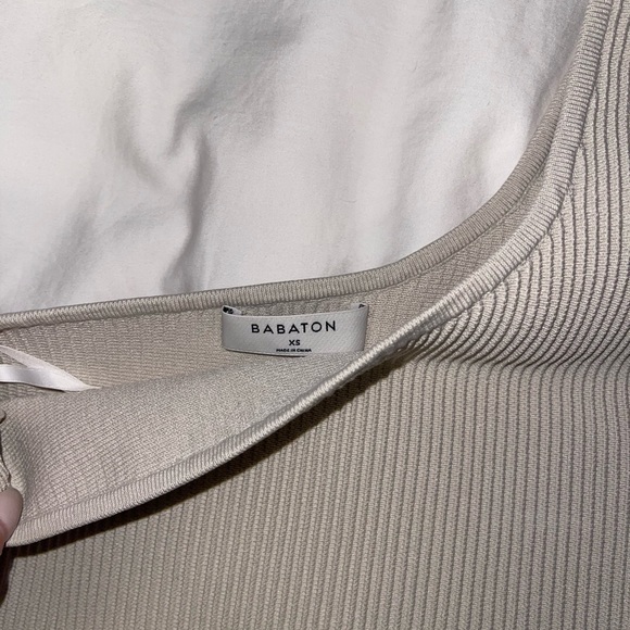 Babaton Sculpt Knit One-Shoulder Cropped Tank - Picture 2 of 2